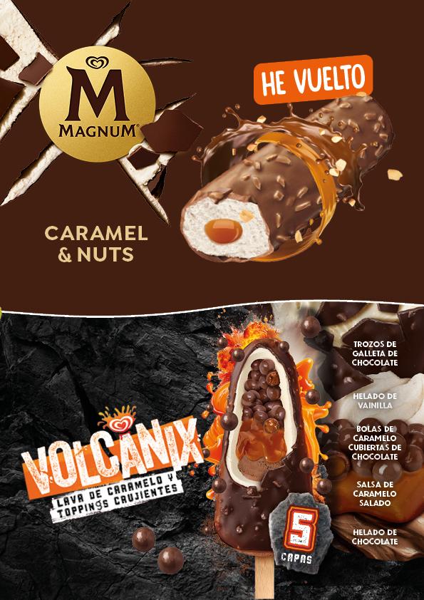 Nuevo Magnum Caramel&Nuts y Volcanix