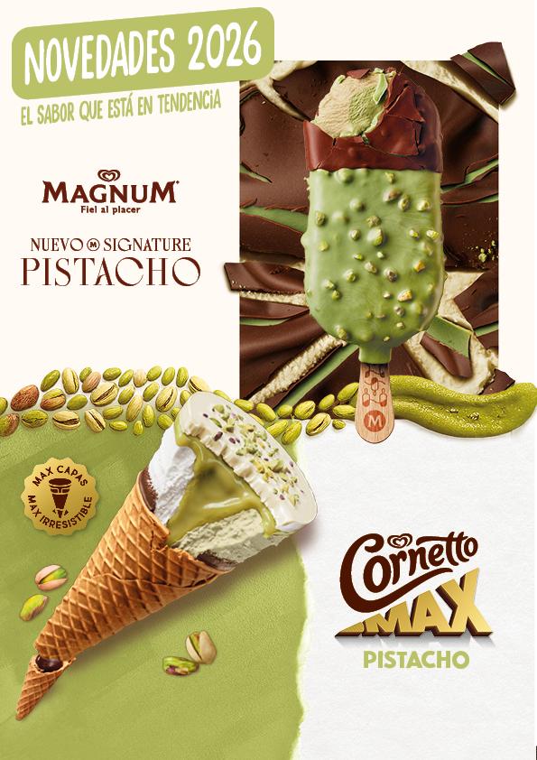 Nuevo Magnum y Cornetto Max Pistacho