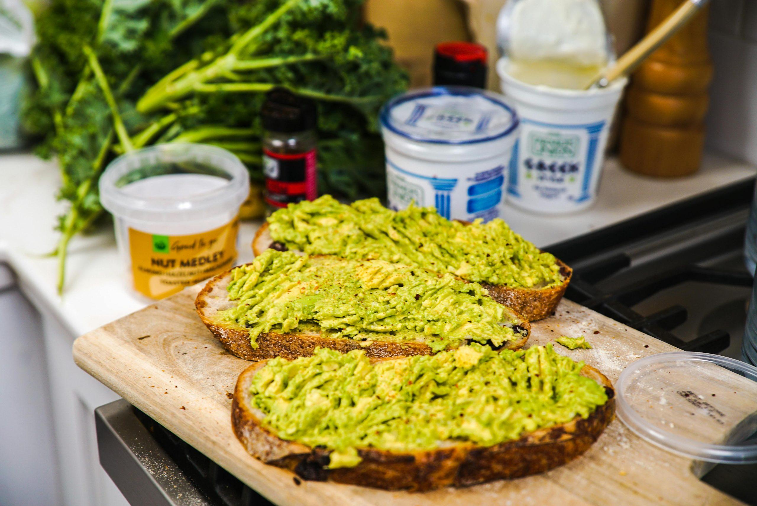 Tostada de aguacate Tostada de aguacate